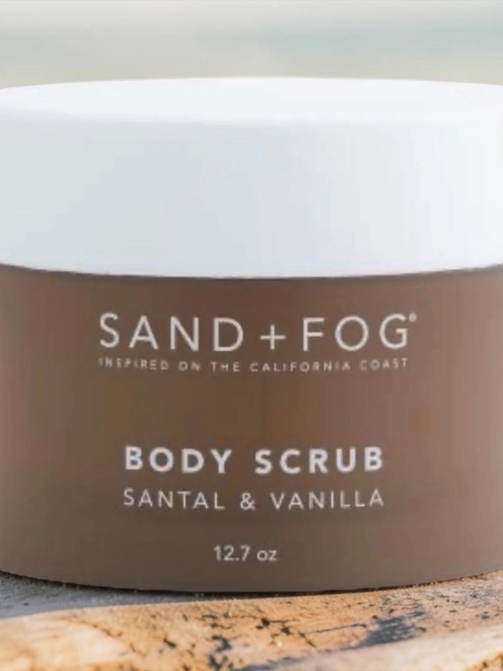 SAND + FOG Santal & Vanilla Body Scrub — Brown